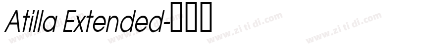 Atilla Extended字体转换